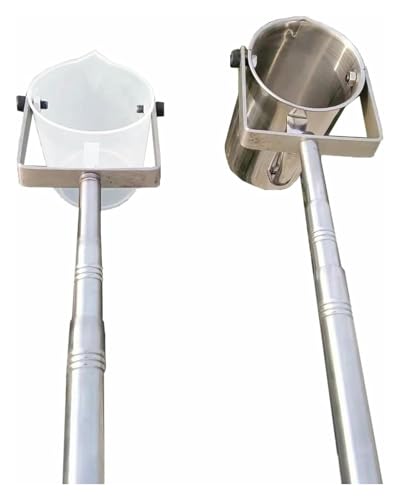 YHDMBBSHNB Teleskop-Wasserprobennehmer, Edelstahl-Pendelbecher-Probenehmer-Schöpflöffel-Wasserprobenstab, zur Entnahme von Wasserqualitätsproben(INOX 500ml,1m-2.5m) von YHDMBBSHNB