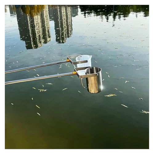 YHDMBBSHNB Teleskop-Wasserprobennehmer, Schöpfkellen-Pendelbecher-Probenehmer, zur Entnahme von Wasserqualitätsproben(INOX 1000ml,1.5m/4.9ft) von YHDMBBSHNB