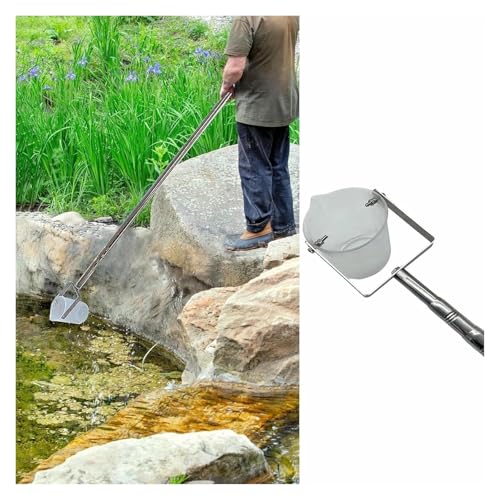 YHDMBBSHNB Teleskopstangen-Wasserprobenehmer, Teleskop-Wasserprobennehmer, extra lang, Tiefe Wasserprobentasse for Fluss-, See- und Poolbecken(Plastic,L 1.1m-3.0m(3.6ft-10ft)) von YHDMBBSHNB
