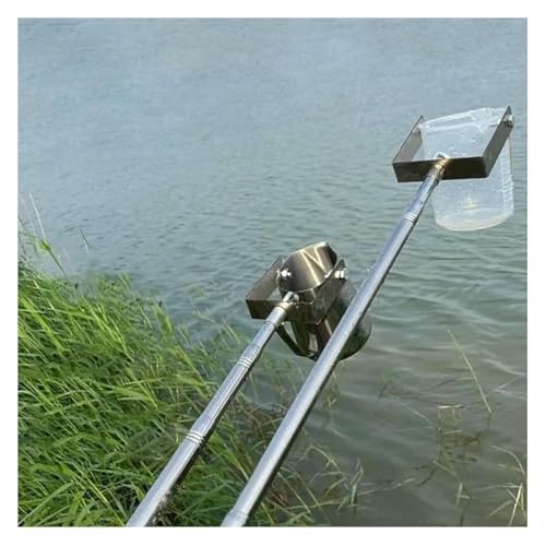 YHDMBBSHNB Teleskopstangen-Wasserprobenehmer, Tragbarer Wasserproben-Sammelbecher for Entnehmen von Wasserproben aus verschiedenen Tiefen(INOX 1000 Ml,1.17~4m) von YHDMBBSHNB