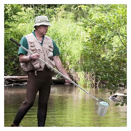 YHDMBBSHNB Teleskopstangen-Wasserprobenehmer, Wassertiefenprobenset for Teich, Bach, Pool, See, Fluss(Metal,L 0.6m-1.5m(2ft-5ft)) von YHDMBBSHNB