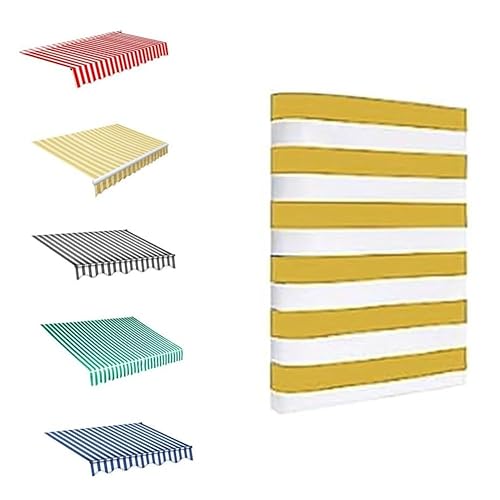 Manuelle Markisen-Ersatzstoff, Einziehbar Markisenbespannung Markisenstoff Mit Volant Wasserabweisend Ersatzstoff Für 3x2m Markisen, Markisentuch Sonnenschutz Für Garten Balkon(Yellow,3.5x2.5m/12x8ft) Manuelle Markisen-Ersatzstoff, Einziehbar Markisenbespannung Markisenstoff Mit Volant Wasserabweisend Ersatzstoff Für 3x2m Markisen, Markisentuch Sonnenschutz Für Garten Balkon(Yellow,3.5x2.5m/12x8ft) von YHDMDQ