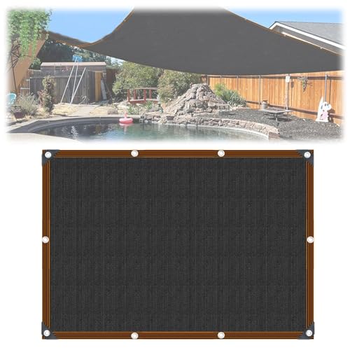 Garten Schattierungsnetz Schattiernetz Sonnenschutznetz Mit Ösen Sichtschutznetz Für Balkon Pflanze Gewächshaus Scheune Außen Hof Dach (0.9x4) m (2x2.5) m (3x8) m (4x4) m(Size:(5x12) m) von YHDZWY