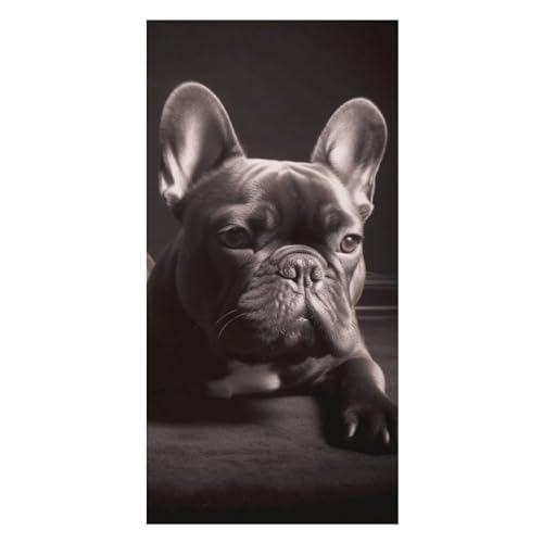 YHEGBFD Strandtuch, französische Bulldogge, bedruckt, Übergröße, Strand-Badetuch, Handtücher, schnell trocknend, Mikrofaser, Reisehandtuch für Strand, Yoga-Handtuch YHEGBFD Strandtuch, französische Bulldogge, bedruckt, Übergröße, Strand-Badetuch, Handtücher, schnell trocknend, Mikrofaser, Reisehandtuch für Strand, Yoga-Handtuch von YHEGBFD
