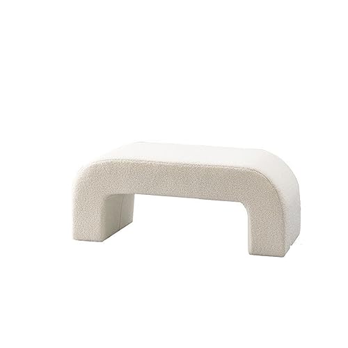 YHEIANJ Moderner Boucle-Schminkhocker mit Holzbeinen, zusätzlicher Sitz für Schminkraum, Wohnzimmer, Eingangsbereich und Büro, 100 cm,60CM YHEIANJ Moderner Boucle-Schminkhocker mit Holzbeinen, zusätzlicher Sitz für Schminkraum, Wohnzimmer, Eingangsbereich und Büro, 100 cm,60CM von YHEIANJ