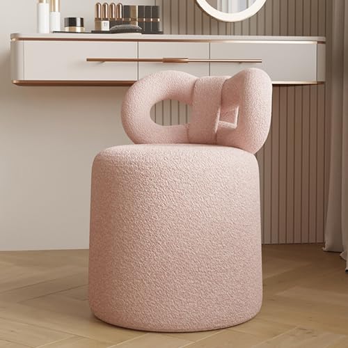 YHEIANJ Moderner Schminkhocker ohne Armlehnen mit gepolsterter runder Ottomane für Schlafzimmer und Arbeitszimmer, bequemer Schminkstuhl,B One Size YHEIANJ Moderner Schminkhocker ohne Armlehnen mit gepolsterter runder Ottomane für Schlafzimmer und Arbeitszimmer, bequemer Schminkstuhl,B One Size von YHEIANJ