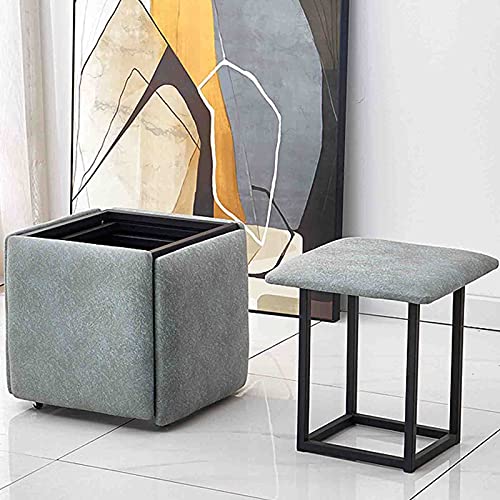YHEIANJ Umwandelbarer Fußhocker - 5-in-1-Sitzbank, Sitzbank-Technologie, Stoffpolsterung, Fußstütze, Beistelltisch, Sitz, Frisiertisch, Schminktisch, Fußhocker, Würfel-,Army Green 30 * 30 * 30cm YHEIANJ Umwandelbarer Fußhocker - 5-in-1-Sitzbank, Sitzbank-Technologie, Stoffpolsterung, Fußstütze, Beistelltisch, Sitz, Frisiertisch, Schminktisch, Fußhocker, Würfel-,Army Green 30 * 30 * 30cm von YHEIANJ