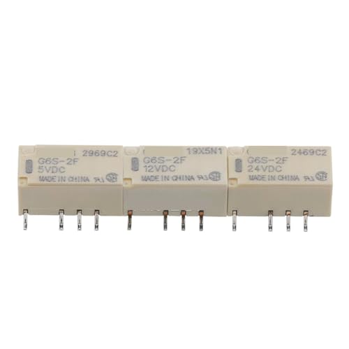 2PCS G6S-2F-5VDC G6S-2F-12VDC G6S-2F-24VDC Signal Relais 8 Füße 2A Zwei Offene Und Geschlossene(G6S-2F-5VDC) von YHENSS