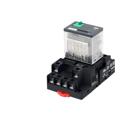 High Power Relay RPM42P7 with Base 4 Open 4 Closed 14-Pin 15A AC230V with LED Light(RPM42BD with Base) von YHENSS