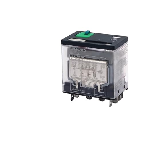 Wide Pin Relay RPM42BD 14-Pin 15A High Current Intermediate Electromagnetic Relay DC24V AC230V(AC230V RPM42P7) von YHENSS