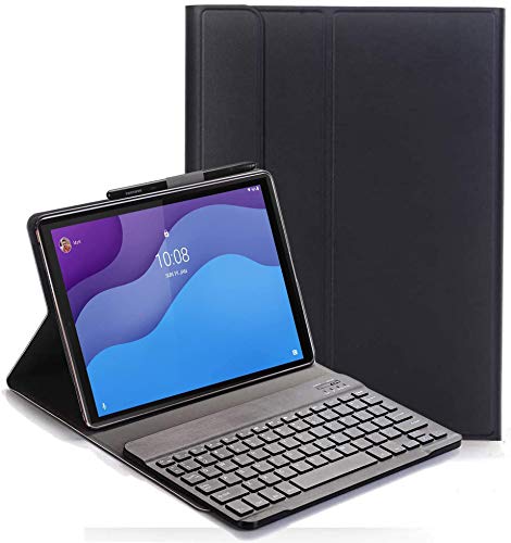 YHFZR Spanish Keyboard Case Ñ für Samsung Galaxy Tab S8, Spanish Ultra Slim Keyboard Case mit magnetisch abnehmbarem drahtlosem Bluetooth für Samsung Galaxy Tab S8 11" X700/X706 2022, Schwarz von YHFZR