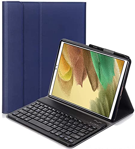 YHFZR Tastatur Hülle for Samsung Galaxy Tab A7 Lite 8.7 - (QWERTY Layout), Ultradünn Flip Entfernbar Drahtloser Keyboardständer Ledertasche für Samsung Galaxy Tab A7 Lite 8.7 SM-T225/T220 Tablet, Blau von YHFZR