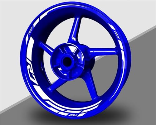 Motorrad Radnaben Rad Aufkleber Motorrad-Radaufkleber Für Yamaha YZF-R7 YZF R7 2018-2024 Reflektierende Felgenaufkleber Streifenband Streifen von YHGGDN