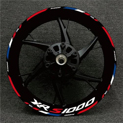 YHGGDN Motorrad Radnaben Rad Aufkleber Motorrad-Felgenaufkleber Für S1000RR S1000 RR S 1000 RR Reflektierende Felgenaufkleber Streifenband Streifen(Farbe9) von YHGGDN