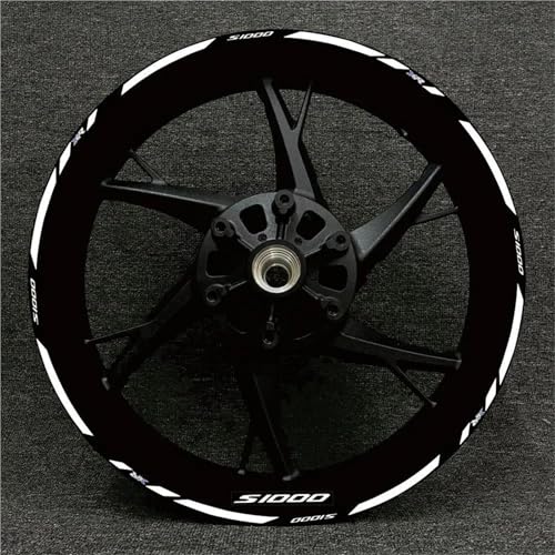 YHGGDN Motorrad Radnaben Rad Aufkleber Motorrad-Radaufkleber Für S1000 XR S1000XR, Reflektierende Felgenaufkleber, Streifenband Streifen(Farbe 14) von YHGGDN