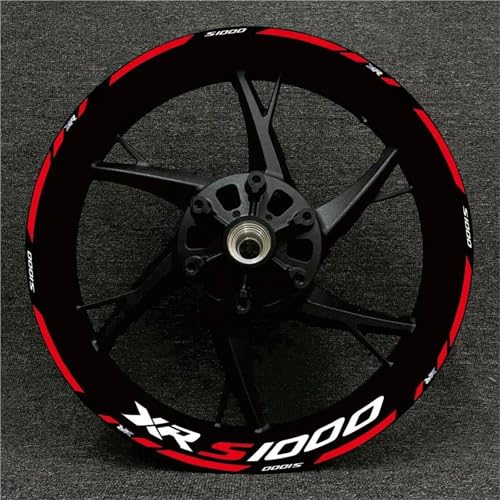 YHGGDN Motorrad Radnaben Rad Aufkleber Motorrad-Radaufkleber Für S1000 XR S1000XR, Reflektierende Felgenaufkleber, Streifenband Streifen(Farbe 16) von YHGGDN
