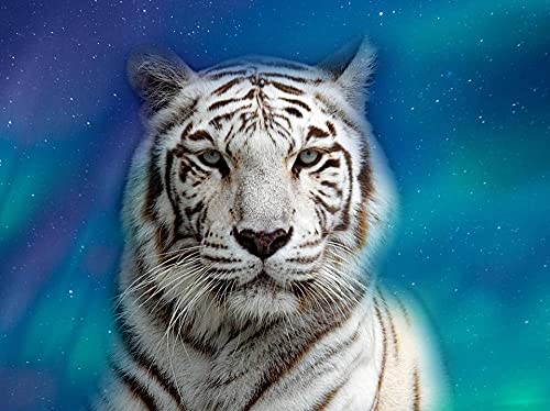 YHHAW Weißer Tiger Puzzle 1000 Teile,Puzzle für Erwachsene und Kinder,Hölzern Puzzel,Puzzlespiel Jigsaw Puzzle von YHHAW