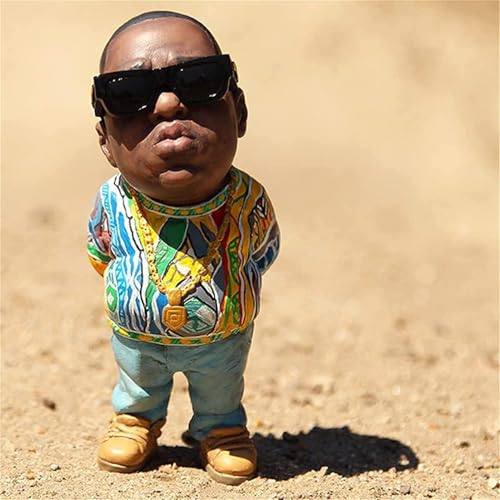 YHHIRCH Legende Gedenkornamente aus Kunstharz, Rapper-Ornament, Garten/Heimdekoration, eigenartige und interessante Rap-Musik-Stern-Harz-Statue für sich selbst oder Freunde Sammlung (A) von YHHIRCH