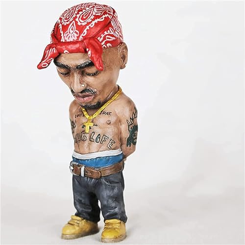 YHHIRCH Legende Gedenkornamente aus Kunstharz, Rapper-Ornament, Garten/Heimdekoration, eigenartige und interessante Rap-Musik-Sternstatue für sich selbst oder Freunde, Sammlung (C) von YHHIRCH