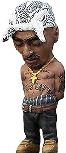 YHHIRCH Legende Gedenkornamente aus Kunstharz, Rapper-Ornament, Garten/Heimdekoration, eigenartige und interessante Rap-Musik-Sternstatue für sich selbst oder Freunde, Sammlung (D) von YHHIRCH
