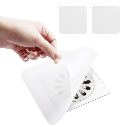 YHIJSR 2 Stück WaschbeckenstöPsel BadewannenstöPsel Silikon Abflusssieb SpüLe ZubehöR Abflussstopfen KüChenspüLe Sieb Waschbecken Ablaufgarnitur Kitchen Abfluss Waschbecken 12 * 12 cm von YHIJSR