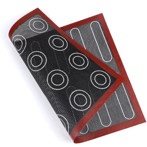 YHIJSR Backmatte für Macarons, Mikroperforierte Backofenmatte, Backofenmatte, Beidseitig Antihaftbeschichtet, Hitzebeständig und Wiederverwendbare Matte Tischset 40x30 cm YHIJSR Backmatte für Macarons, Mikroperforierte Backofenmatte, Backofenmatte, Beidseitig Antihaftbeschichtet, Hitzebeständig und Wiederverwendbare Matte Tischset 40x30 cm von YHIJSR