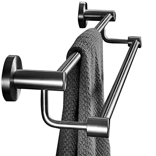 YHJZSM Doppelte Badetuchstange, 30 cm, 40 cm, 50 cm, Handtuchhalter aus Edelstahl für Badezimmer, Dusche und Küche, Handtuchhalter mit gebürsteter Oberfläche, Wandhalterung (Größe: 110 cm YHJZSM Doppelte Badetuchstange, 30 cm, 40 cm, 50 cm, Handtuchhalter aus Edelstahl für Badezimmer, Dusche und Küche, Handtuchhalter mit gebürsteter Oberfläche, Wandhalterung (Größe: 110 cm von YHJZSM