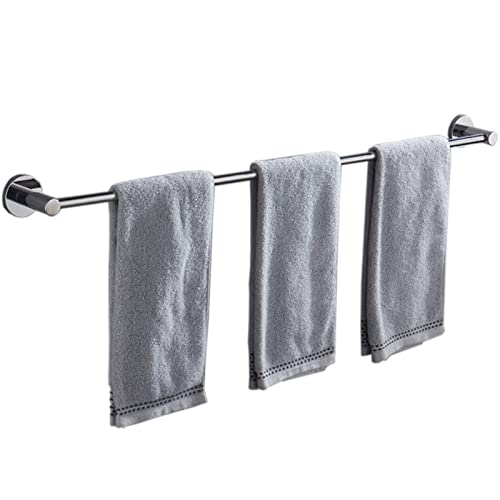 YHJZSM Großer Handtuchhalter, 30–120 cm, einzelner Handtuchhalter für Badezimmer, Kleiderbügel für Küchengeschirrtücher, Handtuchstange aus poliertem Edelstahl, Silber (Größe: 110 cm) von YHJZSM