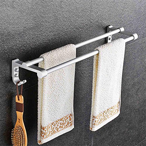 YHJZSM Handtuchhalter Handtuchständer Handtuchregale, Space Aluminium Handtuchständer Doppelstange Handtuchhalter Badezimmer Handtuchständer Badezimmerzubehör Racks/70Cm Effizienz YHJZSM Handtuchhalter Handtuchständer Handtuchregale, Space Aluminium Handtuchständer Doppelstange Handtuchhalter Badezimmer Handtuchständer Badezimmerzubehör Racks/70Cm Effizienz von YHJZSM