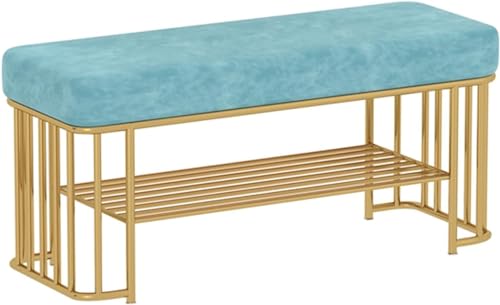 YHKJLYH Bank für den Eingangsbereich, Gold – Flurbank mit Stauraum und Sitzgelegenheiten – Schuhregal-Organizer für Eingangsbereich, Schlafzimmer, Wohnzimmer – Stilvolles Möbelstück zum Organisieren YHKJLYH Bank für den Eingangsbereich, Gold – Flurbank mit Stauraum und Sitzgelegenheiten – Schuhregal-Organizer für Eingangsbereich, Schlafzimmer, Wohnzimmer – Stilvolles Möbelstück zum Organisieren von YHKJLYH
