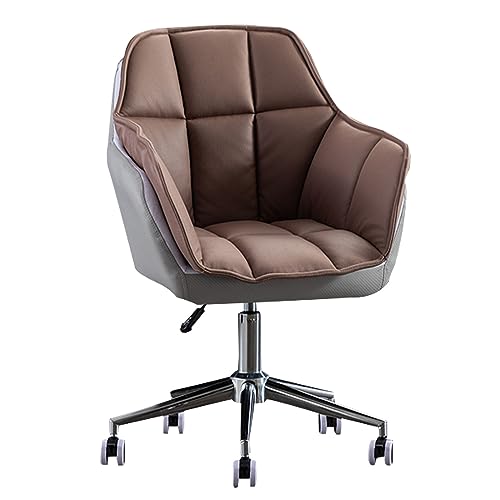 YHKJLYH Bürostuhl, Computerstuhl mit mittlerer Rückenlehne, ergonomischer Computer-Schreibtischstuhl mit Armlehne, höhenverstellbarer Drehstuhl für Führungskräfte von YHKJLYH