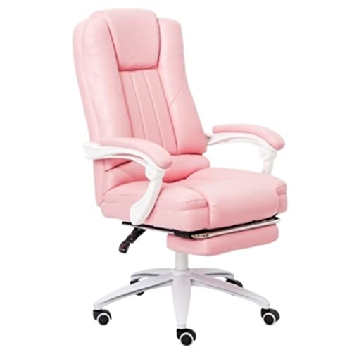YHKJLYH Computer-Schreibtischstuhl, bequemer Chefsessel, Gaming-Stuhl, drehbarer Computer-Relaxstuhl, hohe Rückenlehne, ergonomischer Schreibtischstuhl mit Fußstütze, Büro-Gaming-Stuhl (Farbe: Pink) YHKJLYH Computer-Schreibtischstuhl, bequemer Chefsessel, Gaming-Stuhl, drehbarer Computer-Relaxstuhl, hohe Rückenlehne, ergonomischer Schreibtischstuhl mit Fußstütze, Büro-Gaming-Stuhl (Farbe: Pink) von YHKJLYH