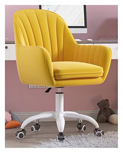 YHKJLYH Home-Office-Stuhl, Drehbarer Schreibtischstuhl aus Samt, Ergonomischer Arbeitssitz, Computer-Arbeitshocker, Rollbarer, Verstellbarer Arbeitsstuhl mit mittlerer Rückenlehne für das Wohnzimmer YHKJLYH Home-Office-Stuhl, Drehbarer Schreibtischstuhl aus Samt, Ergonomischer Arbeitssitz, Computer-Arbeitshocker, Rollbarer, Verstellbarer Arbeitsstuhl mit mittlerer Rückenlehne für das Wohnzimmer von YHKJLYH