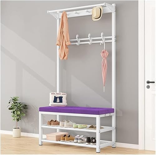 YHKJLYH Kleiderschrank mit Bank, Schuhregal, Ständer, Organizer, Schrank, Eingangsbereich, Garderobe, Schuhbank, 4-in-1-Garderoben-Schuhregal für den Eingangsbereich (Größe: 80 x 33 x 170 cm, Farbe: YHKJLYH Kleiderschrank mit Bank, Schuhregal, Ständer, Organizer, Schrank, Eingangsbereich, Garderobe, Schuhbank, 4-in-1-Garderoben-Schuhregal für den Eingangsbereich (Größe: 80 x 33 x 170 cm, Farbe: von YHKJLYH