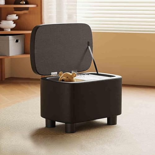 YHKJLYH Osmanische Fußstütze, moderner Fußhocker, osmanische Aufbewahrungsbank, Fußhocker aus Leder, kleine Couchtischbank, Schuhwechselhocker, für Wohnzimmer, Schlafzimmer, Wohnheim (Farbe: C) von YHKJLYH