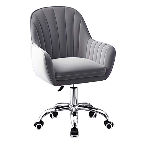 YHKJLYH Schreibtischstuhl Accent Vanity Sessel Samt Ergonomischer Computer Höhenverstellbarer Home-Office-Drehstuhl Rolling Executive Task Chairs,Grau YHKJLYH Schreibtischstuhl Accent Vanity Sessel Samt Ergonomischer Computer Höhenverstellbarer Home-Office-Drehstuhl Rolling Executive Task Chairs,Grau von YHKJLYH