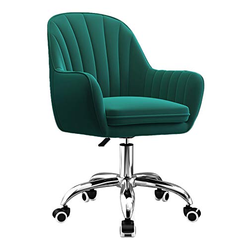 YHKJLYH Schreibtischstuhl Accent Vanity Sessel Samt Ergonomischer Computer Höhenverstellbarer Home-Office-Drehstuhl Rolling Executive Task Chairs,Grün YHKJLYH Schreibtischstuhl Accent Vanity Sessel Samt Ergonomischer Computer Höhenverstellbarer Home-Office-Drehstuhl Rolling Executive Task Chairs,Grün von YHKJLYH