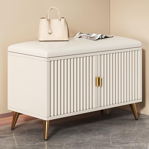 YHKJLYH Schuhbank, multifunktionale Schuhregalbank, Schuhaufbewahrungsbank mit Tür, für Eingangsbereich, Schlafzimmer, Wohnzimmer (60 cm) von YHKJLYH