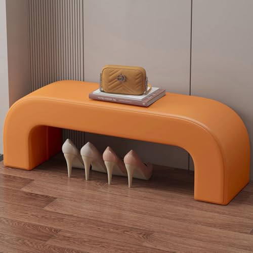 YHKJLYH Schuhbank aus Holz, Fußhocker, gepolsterte Sofabank, Bettbank, Schuhregal, Flurregal, Schlafzimmer, Wohnzimmer-Schuhregal von YHKJLYH