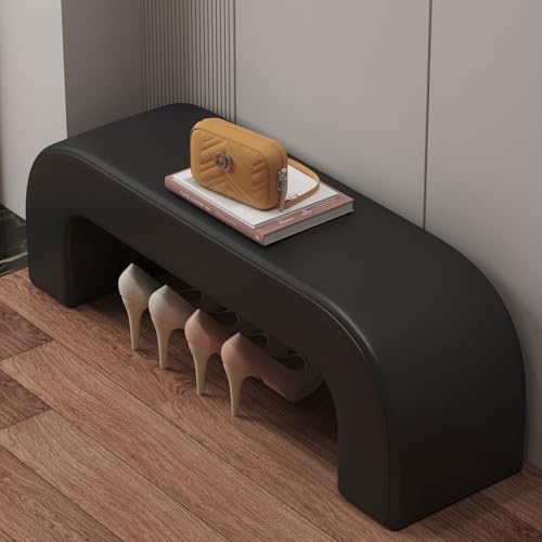 YHKJLYH Schuhbank aus Holz, Fußhocker, gepolsterte Sofabank, Bettbank, Schuhregal, Flurregal, Schlafzimmer, Wohnzimmer-Schuhregal von YHKJLYH