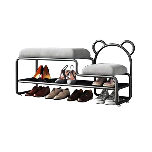 YHKJLYH Schuhregalbank für den Eingangsbereich, Schuhbank, Schuhaufbewahrungsbank, Schuhregal mit Kissen für den Eingang zur Haustür, Schuhregal-Organizer für den Eingang, Flur, Schlafzimmer, Wohnzi von YHKJLYH