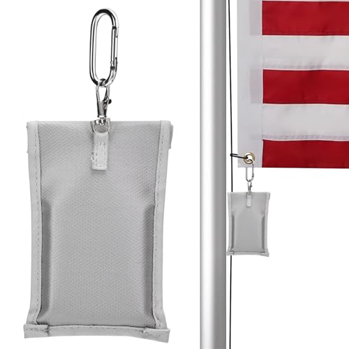YHKJYH Fahnengewicht Beschwerungssäckchen 450g Flaggengewicht Wasserdicht Fahnensäckchen Fahnenmast Zubehör für Flagge am Fahnenmast (450, Gramm) von YHKJYH
