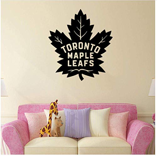 Toronto Maple Leafs Cartoon Wandtattoos Pvc Wandkunst Diy Poster Für Kinderzimmer Wohnzimmer Home Decor Wandkunst Aufkleber 43X48Cm von YHKYGM