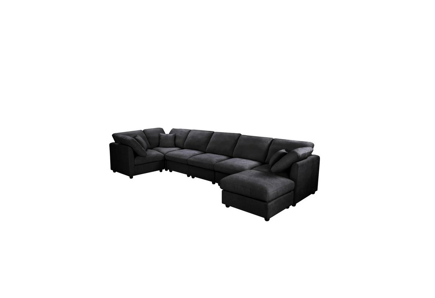 YHL Voyura Big-Sofa Moderner Sofa 6 Sitzer Übergroßes U-förmiges Modulares Sektionssofa von YHL Voyura