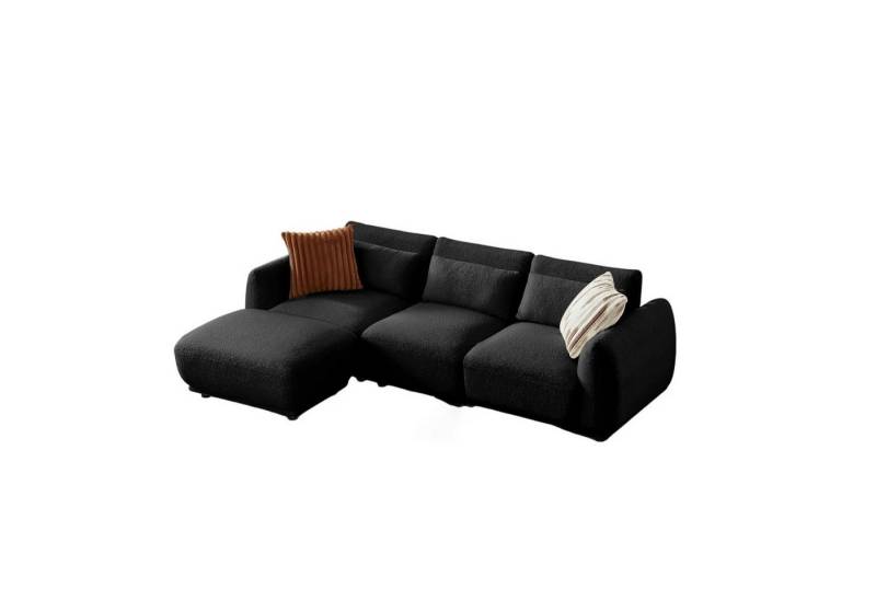 YHL Voyura Ecksofa Ecksofa Teddy Stoff Gepolsterte Rückenlehne – Schaumstoffkissen von YHL Voyura