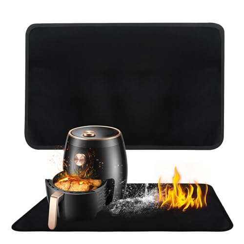 Fire Mat 2 Stück Ölmatte Kaminmatte Bodenmatten Outdoor Matte Kaminvorleger Protective Mat Fireproof Matte Feuerfeste Decke Hitzeschutzmatte Bodenschutzmatten Für Gasgrill Holzkohlegrill Kamine von YHNDECO
