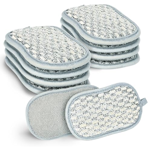 YHNDECO 10 Stück Spülschwamm Topfreiniger Schwamm für Küche, 15 × 8 × 2 cm Küchenschwamm, Putzschwamm Waschbar aus Mikrofaser für Geschirr, Küche, Bad, Glas YHNDECO 10 Stück Spülschwamm Topfreiniger Schwamm für Küche, 15 × 8 × 2 cm Küchenschwamm, Putzschwamm Waschbar aus Mikrofaser für Geschirr, Küche, Bad, Glas von YHNDECO