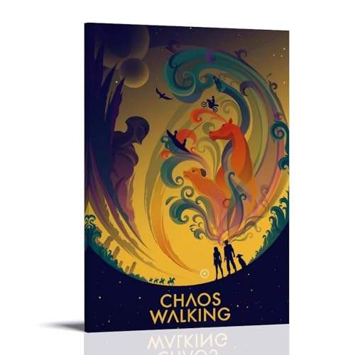 YHNGFDSKNB Leinwand-Poster, Motiv: Chaos Walking, moderne Klassiker, Filme, TV-Serie, Wandkunst, dekoratives Gemälde, Schlafzimmer, 40 x 60 cm, Rahmenstil YHNGFDSKNB Leinwand-Poster, Motiv: Chaos Walking, moderne Klassiker, Filme, TV-Serie, Wandkunst, dekoratives Gemälde, Schlafzimmer, 40 x 60 cm, Rahmenstil von YHNGFDSKNB