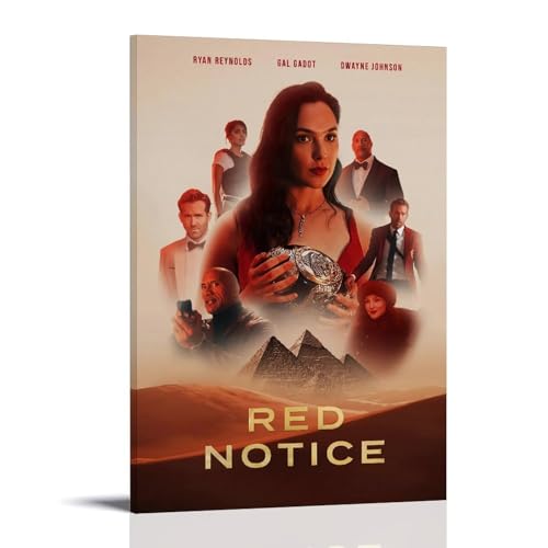YHNGFDSKNB Leinwandposter, Motiv: Rote Notice, moderne Klassiker, Filme, TV-Serie, Wandkunst, dekoratives Gemälde, Poster, 20 x 30 cm, Rahmenstil YHNGFDSKNB Leinwandposter, Motiv: Rote Notice, moderne Klassiker, Filme, TV-Serie, Wandkunst, dekoratives Gemälde, Poster, 20 x 30 cm, Rahmenstil von YHNGFDSKNB