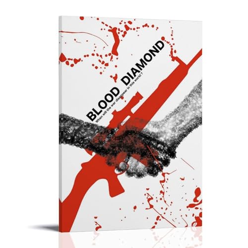 YHNGFDSKNB Leinwandposter "Blood Diamond", moderne Klassiker, Filme, TV-Serie, Wandkunst, dekoratives Gemälde, Schlafzimmer, 30 x 45 cm, Rahmenstil YHNGFDSKNB Leinwandposter "Blood Diamond", moderne Klassiker, Filme, TV-Serie, Wandkunst, dekoratives Gemälde, Schlafzimmer, 30 x 45 cm, Rahmenstil von YHNGFDSKNB